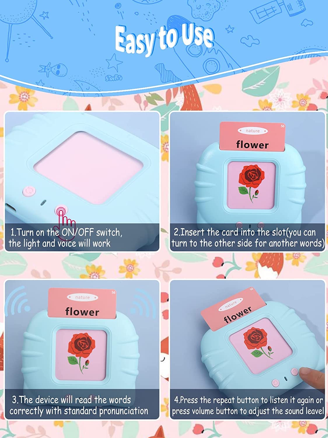 B-Talking Flash Cards Learning
